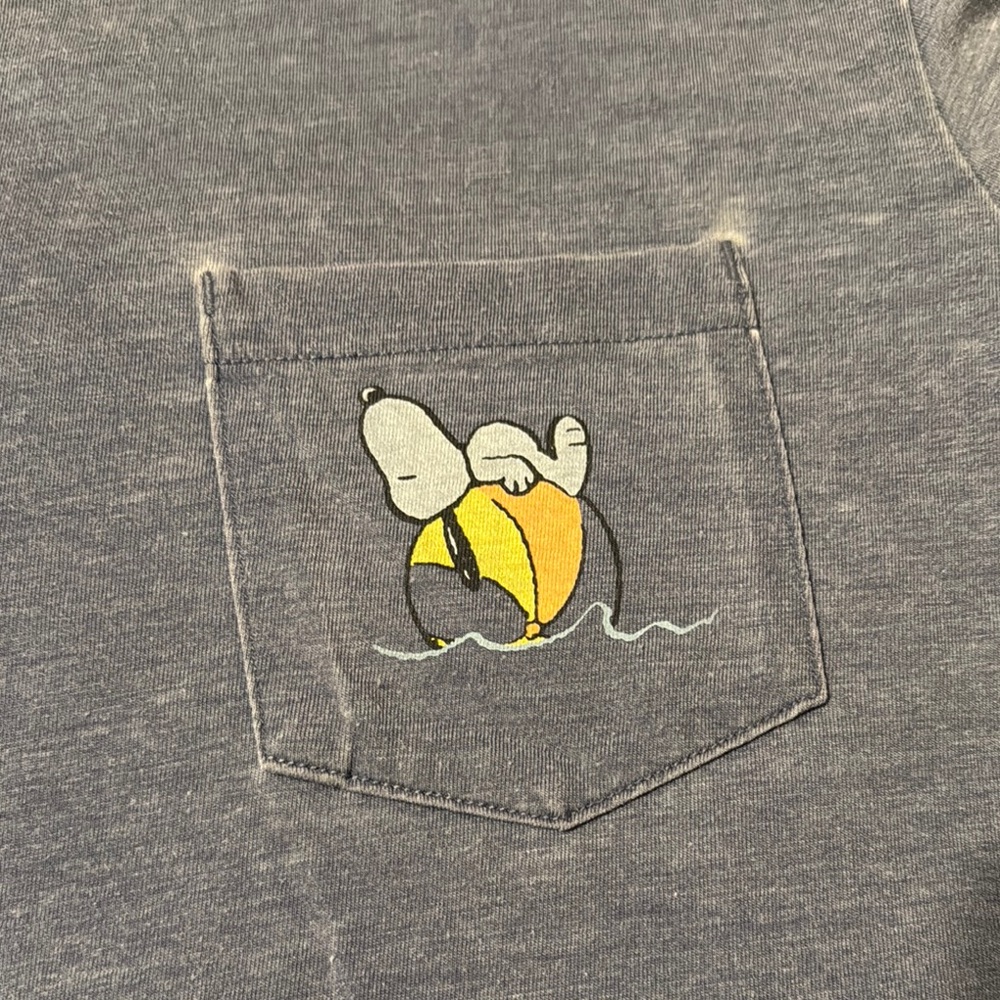American Eagle Men's Blue Snoopy T-Shirt - Picture 2 of 4